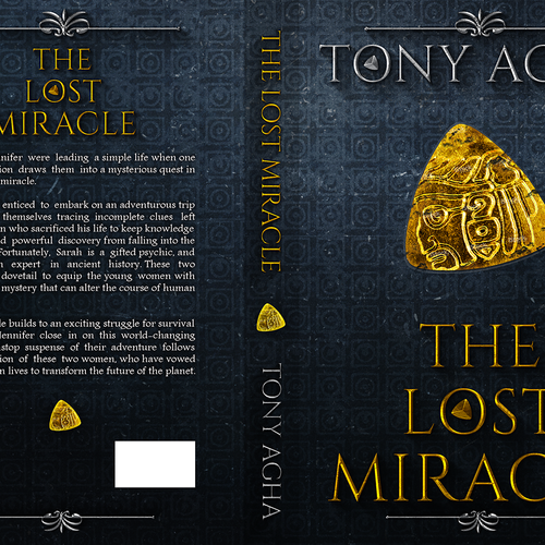 Book cover for suspense thriller 'The Lost Miracle' Design by Makak._.Studios