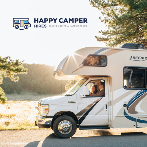 We need a happy feel logo design for our camper hire business (dont-ontwerp door AREA51d