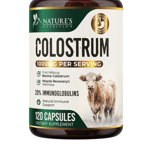 Powerful, Colostrum Design Needed for Nature's Nutrition Design by UnderTheSea™