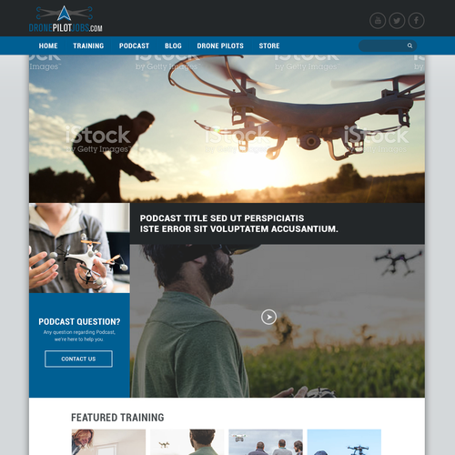 Design A World Class Website For Drone Pilots Web Page