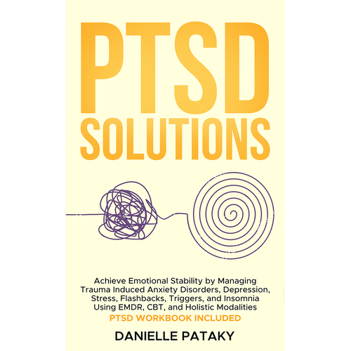 Captivating book cover design that shows the feelings associated with healing from PTSD trauma Design by Farax Ahmed