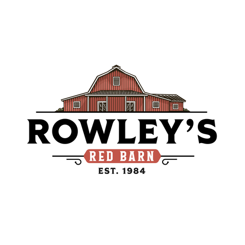 Logo and Brand Guide for Rowley's Red Barn Design by chusnanlutfi