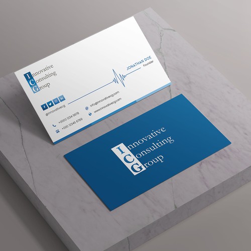 Design di ICG Business Cards di Saman Osama