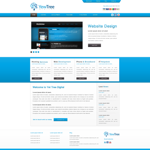 Design di Yew Tree Digital Limited needs a new website design di DOM Studio