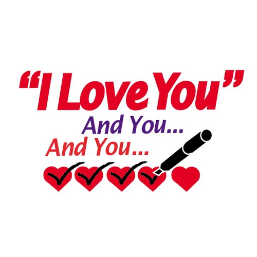 コンペ「"I Love You! And You... And You..." [LOGO - $355]」のデザイン by JRさん 