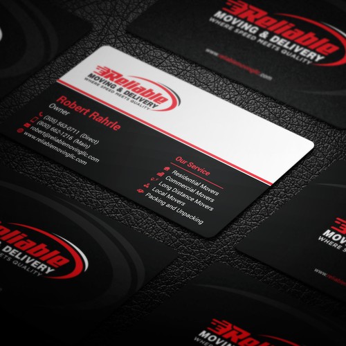 Business Card Design for Moving Company Diseño de GrapLink