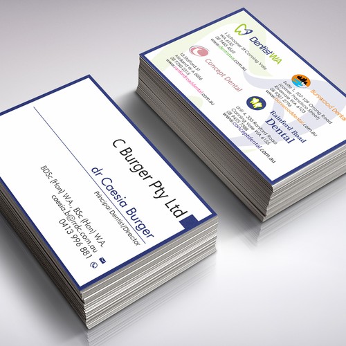 Design di create professional cards for our dental business di grintdeveraux