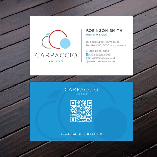 Give more muscle to research with graphic ID for CARPACCIO.cloud Design by Felix SH