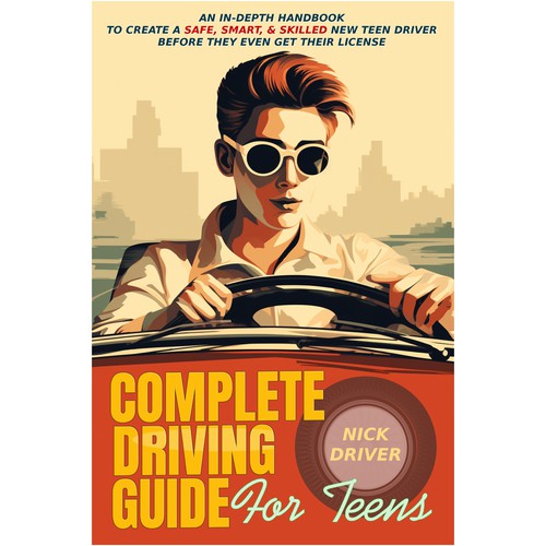 Driving Guide For Teens Book Cover Design by SusansArt