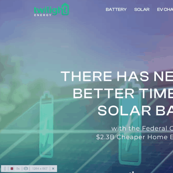 Branded Wix website for Twilight Energy