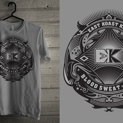 EKK Gear needs a new t-shirt design デザイン by BATHI