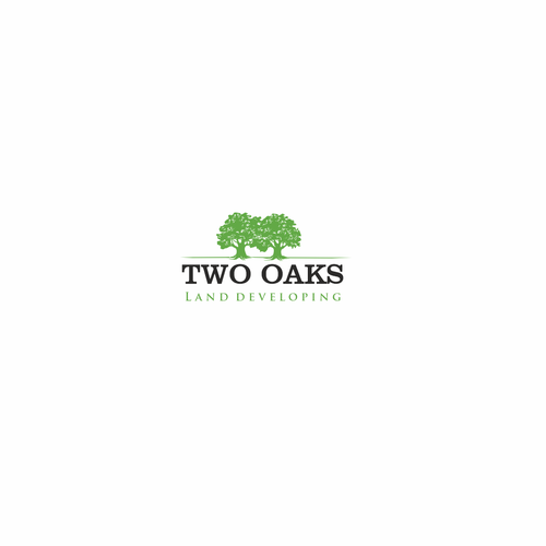 Construction, 3 business owners, use the work TWO oaks in our logo , very bold and intense  graphic Design by ciolena