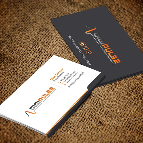 Hip Video Production Company Business Card Design | Business card contest