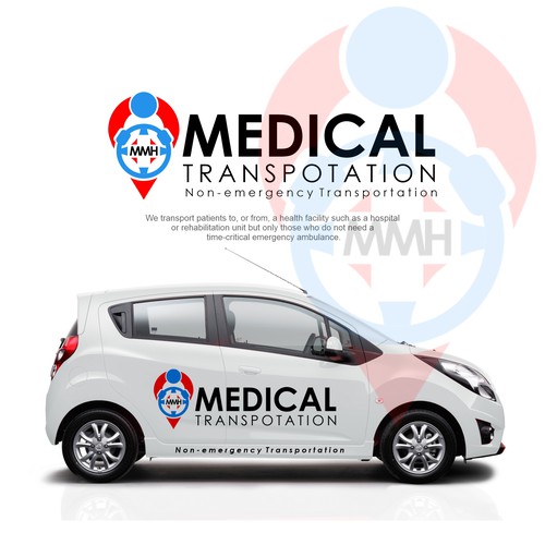 We need a powerful/sophisticated Non-medical transport logo! Design by Resta Design