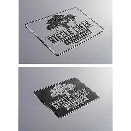 Classic Texas Ranch Logo that will adorn gates throughout farm Design by Vesna