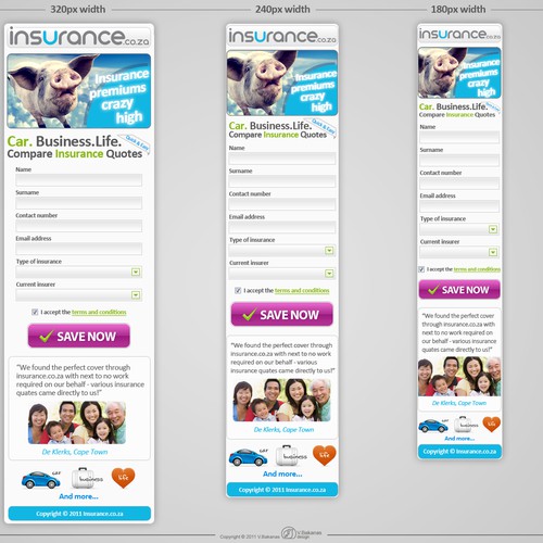 New app design wanted for insurance.co.za Ontwerp door V.Bakanas