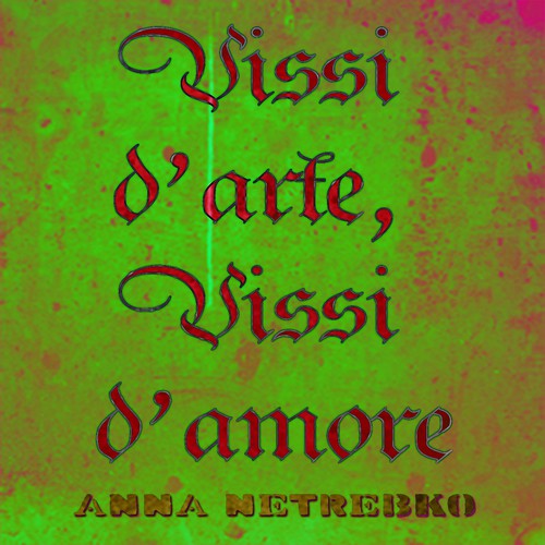 Illustrate a key visual to promote Anna Netrebko’s new album Réalisé par Woodeart