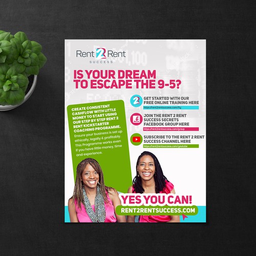 Create a Ridiculously Good Flyer for Rent 2 Rent Success Design by ektadevesh