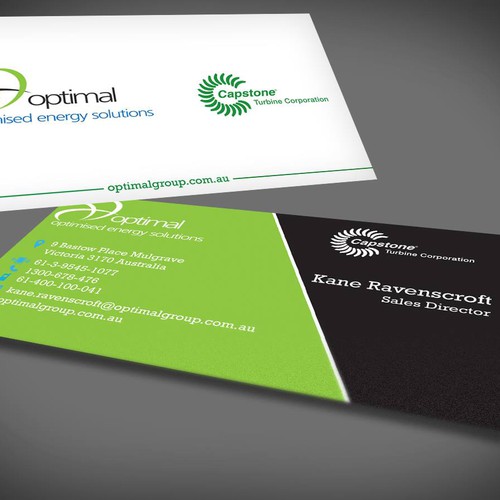 Create new business cards for Optimal Group Design réalisé par Creative Catcher