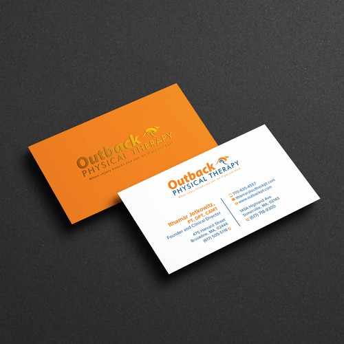 Business card for 2 clinic physical therapy office Design by Birendra Chandra Das