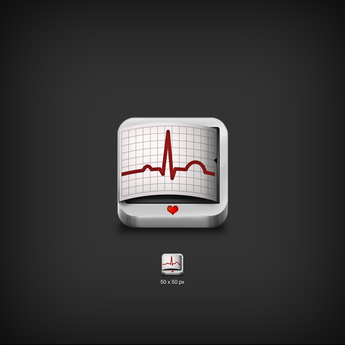 Create a new icon design for the ECG Atlas iOS app Design by r4pro