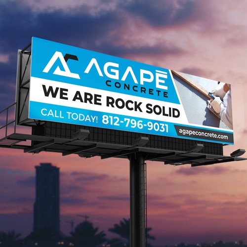 AN AMAZING CONCRETE COMPANY BILLBOARD NEEDED Aprox 14’ tall and 48’ wide Design by SoftSkills