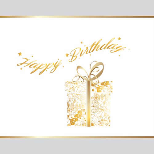 Create cool birthday card designs! Design by Guidea