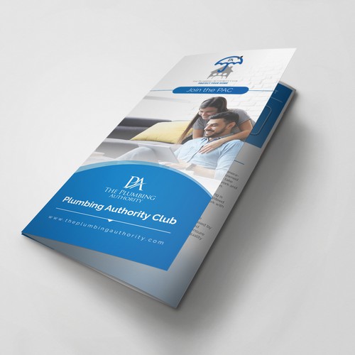 Design An Attractive Pamphlet For A Plumbing Company Membership Plan 