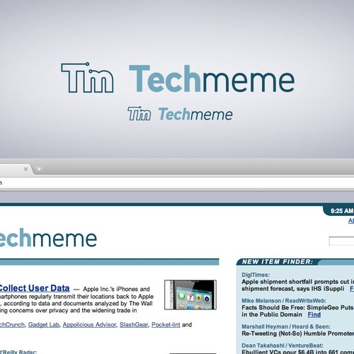 logo for Techmeme Design von konradm