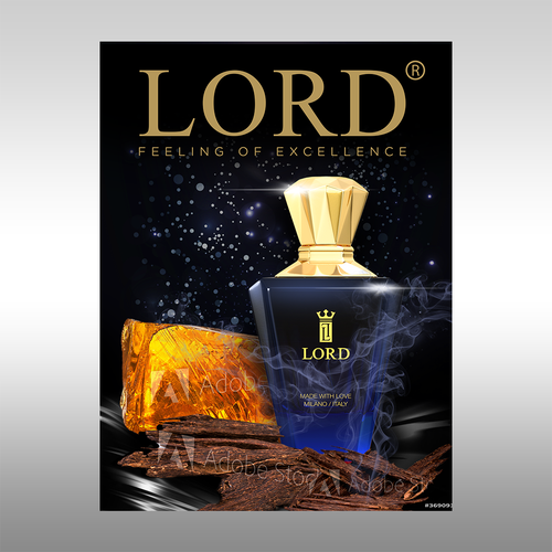 Design Poster  for luxury perfume  brand Design by MindArt89