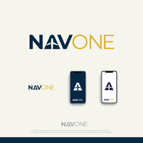 NavOne Logo - Sub Brand of NavPass.aero Design by suharyadi