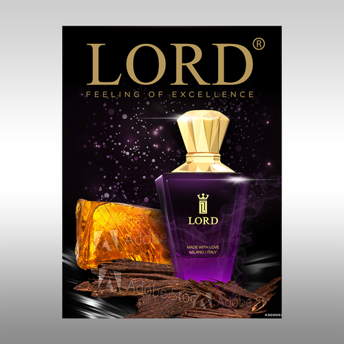 Design Poster  for luxury perfume  brand Design by MindArt89