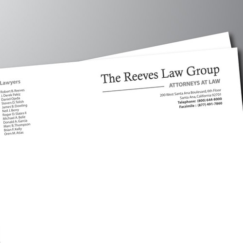 Law Firm Letterhead Design デザイン by iDSGN studio