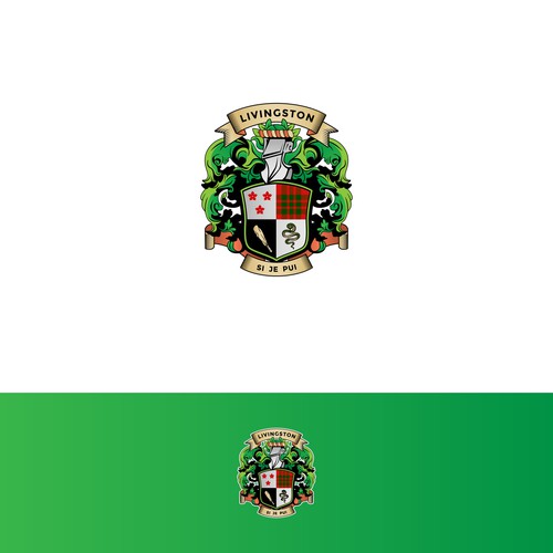 Livingston Family Crest/Coat of Arms Redesign Design by PinkPanda12