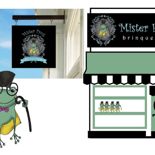 Mister Frog Toy Shop Searchs: Logo + Visual Identity Design by CHARLENE VAZ