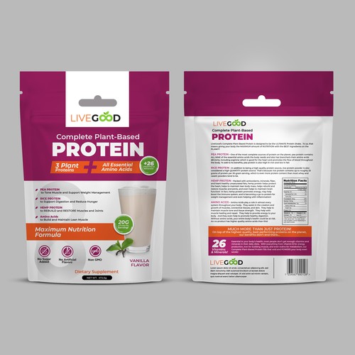 ***GUARANTEED PRIZE*** - LABEL DESIGN for Protein Powder -*****NEW***** Design by Design Studio72