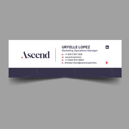 Design di Ascend Partners New Branded Email Signature di Xnine