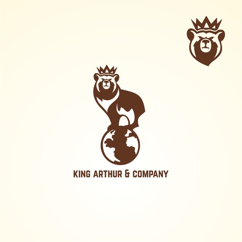 Need an iconic bear logo for King Arthur & Company. Design by Zamzami