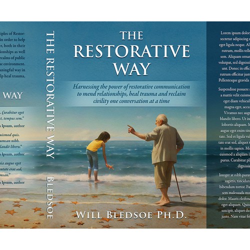 Design a book cover for a book about restorative communication Design by Mario Lampic