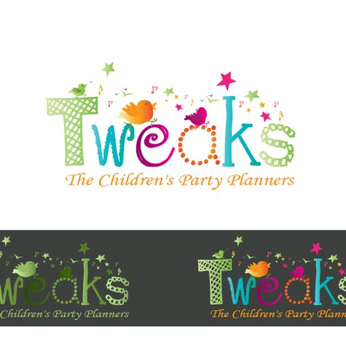 logo for Tweaks - The Children's Party Planners Design by Wessam_e