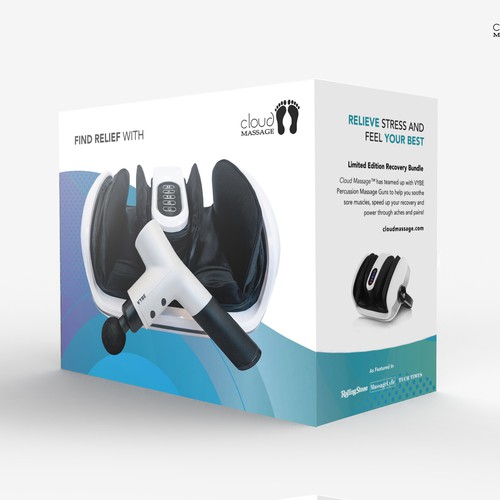 Ecom/Retail - Foot Massager Box Design Design by Davi Giolo ★