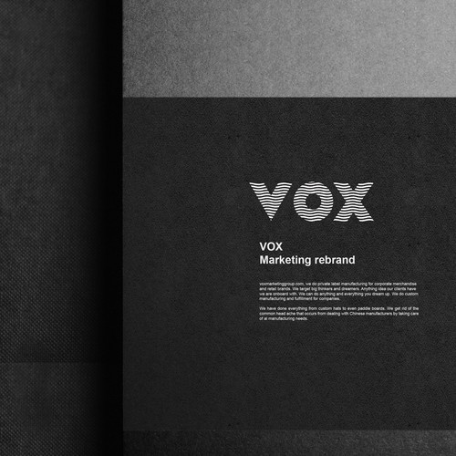 Vox Marketing rebrand Design by Pikaso°