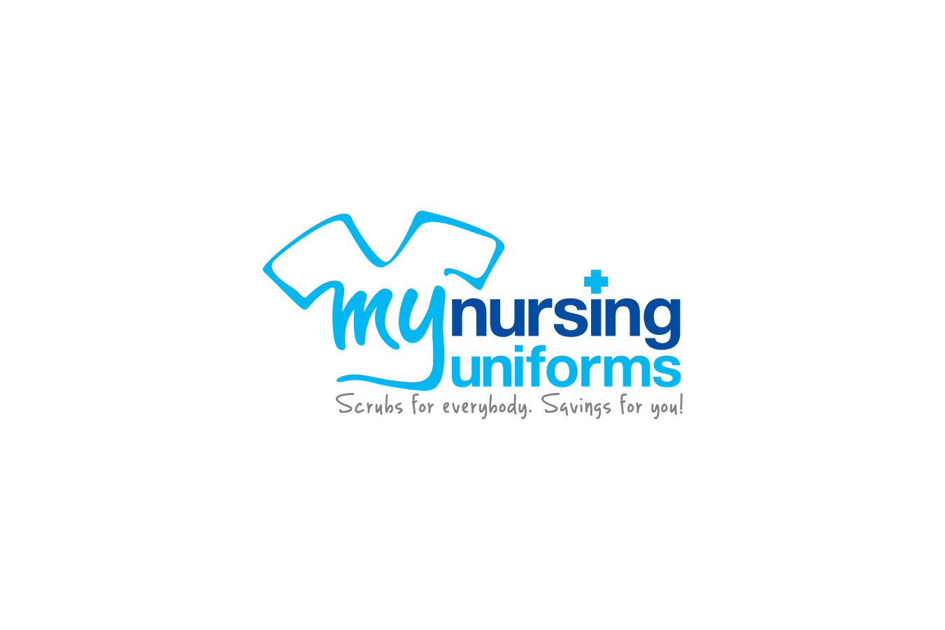 Nursing logo with the title 'Can you make a modern, feminine logo for MyNursingUniforms?'