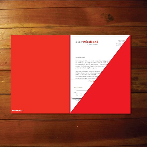 New stationery wanted for TOP Medical デザイン by andutzule