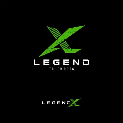 Legend X Truck Bed's Logo Design by industrial brain ltd