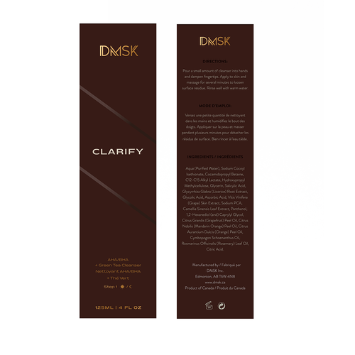 Luxury, high-end product box design for facial cleanser. Design by Santiago Trabucco