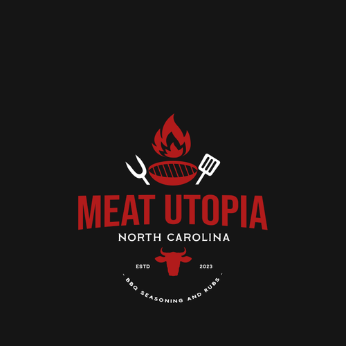 Classic and clean logo to appeal to backyard barbecue enthusiasts. Design by SAOStudio