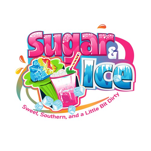 Design di Bring Sugar & Ice to Life – Bright, Bold Branding for a Dirty Soda + Shaved Ice Truck di websmartusa
