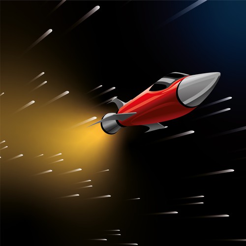 Modernized Rocket Graphics Design Branding Asset Design von Jotch.Art