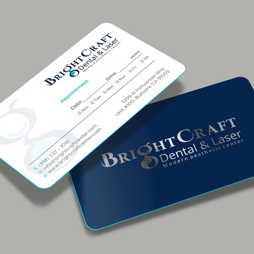 Modern Dental and Medical SPA business card Design réalisé par RENEXIT